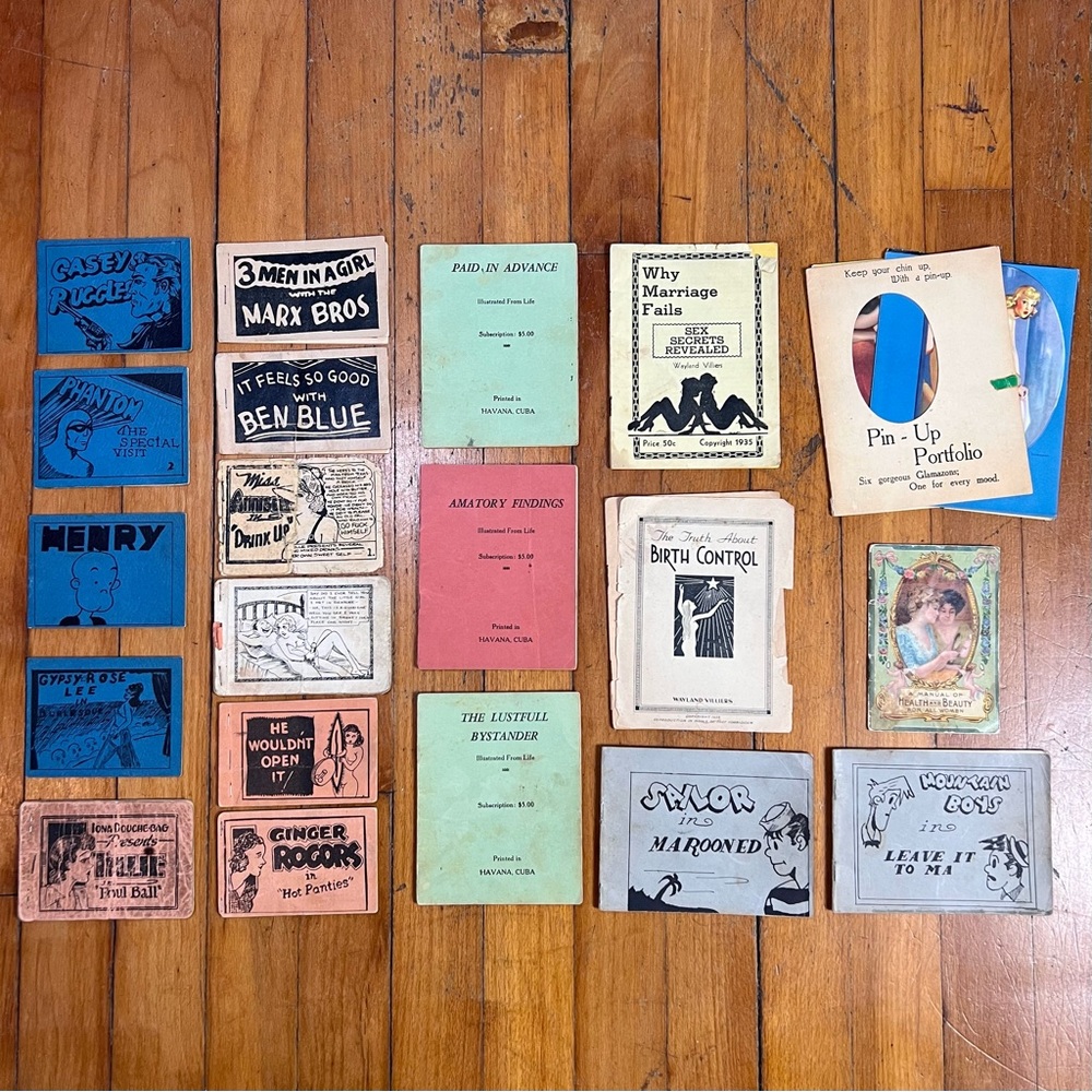 **SOLD** Antique Collection 1930’s Tijuana Bibles, Beauty & marriage & pin up